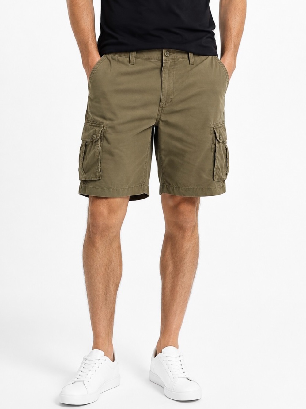 Sonoma Goods For Life Brown Cotton Cargo Shorts Mens Size 46